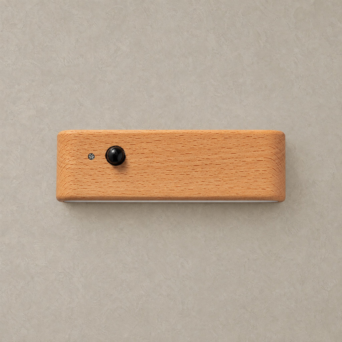 Calenvi natural motion sensor night light, a rectangular cordless wall lamp shown unlit