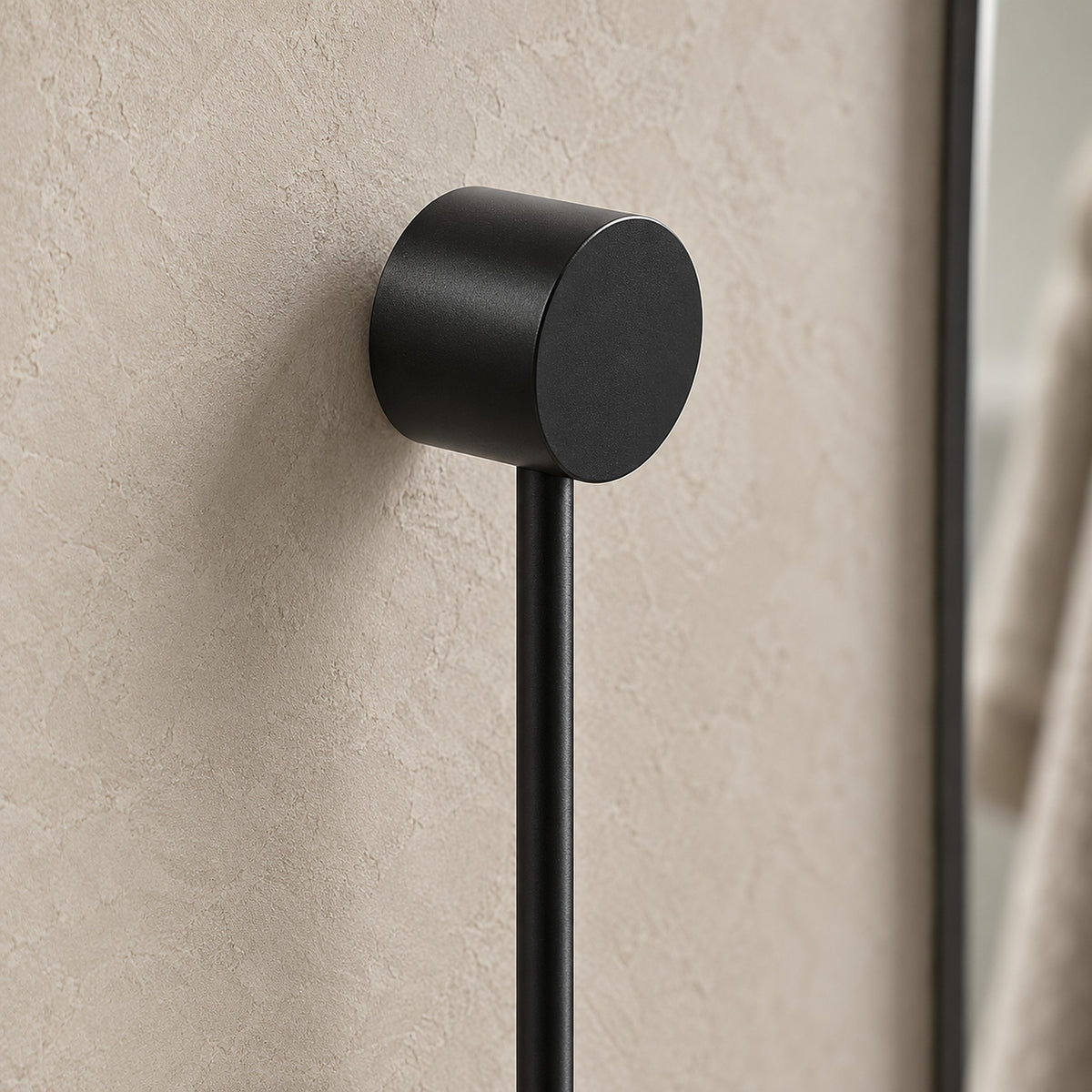 Rilameo black hardwired led wall sconce close up of the round head and its painted finish