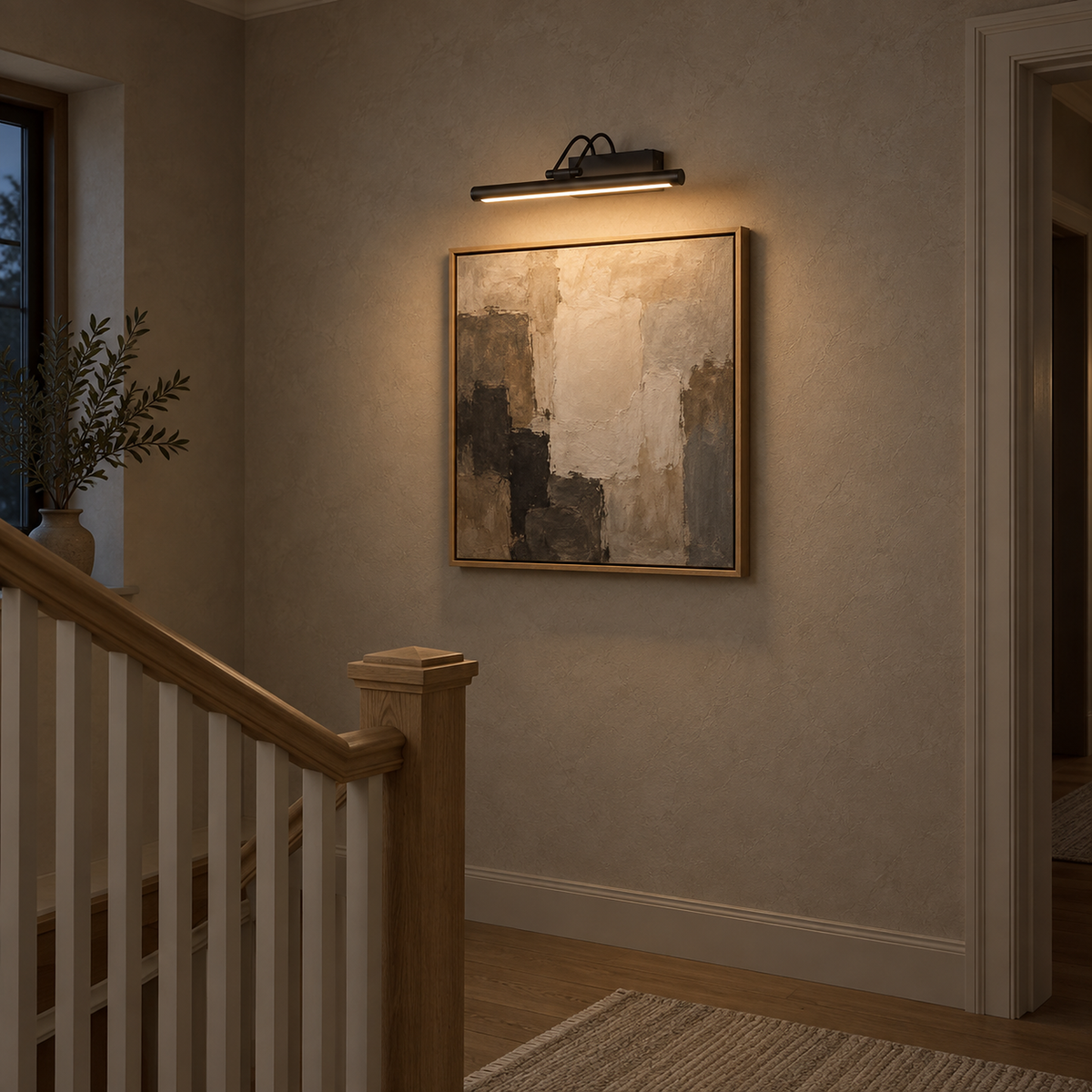 Tamirel black battery operated wall sconce lighting a bedroom vanity mirror with no wiring